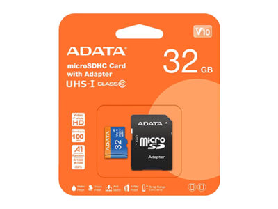 کارت حافظه‌ microSD ای دیتا مدل Premier کلاس 10 سرعت 100MBps ظرفیت 32 گیگابایت